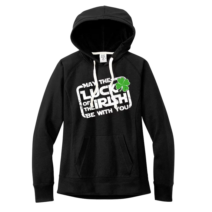 Luck Of The Irish Funny St. Patrick's Day Women's Fleece Hoodie