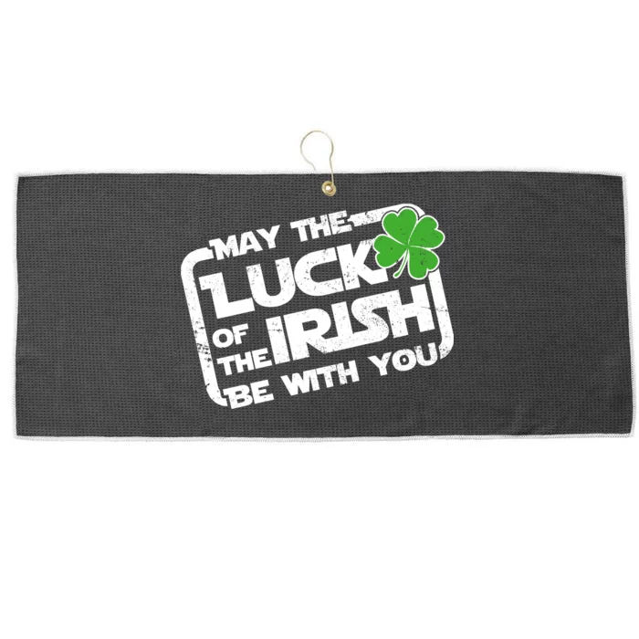 Luck Of The Irish Funny St. Patrick's Day Large Microfiber Waffle Golf Towel