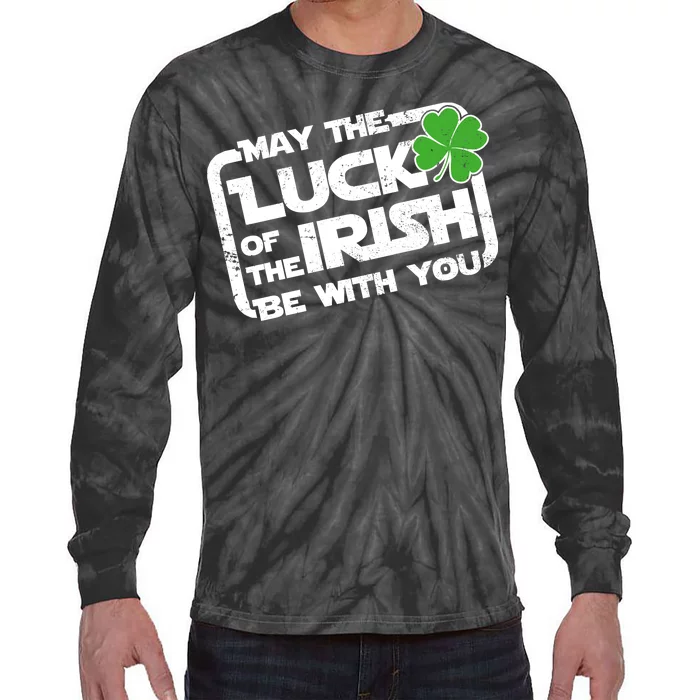 Luck Of The Irish Funny St. Patrick's Day Tie-Dye Long Sleeve Shirt