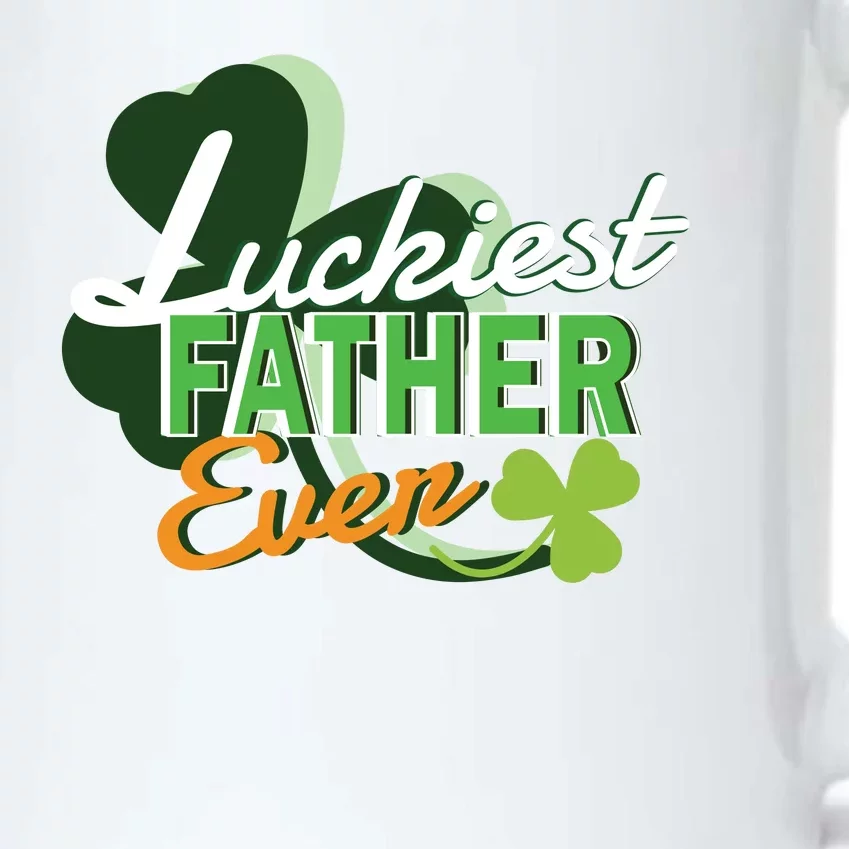 Luckiest Father Ever Black Color Changing Mug