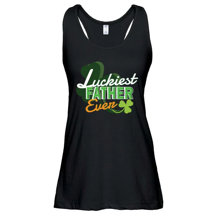 Luckiest Father Ever Ladies Essential Flowy Tank