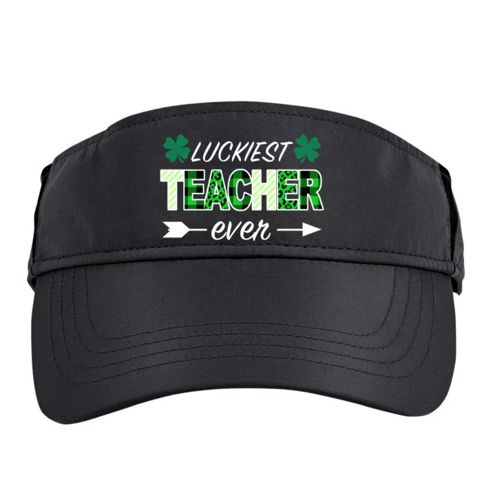 Luckiest Teacher Ever Adult Drive Performance Visor