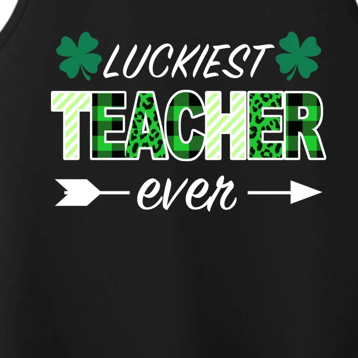 Luckiest Teacher Ever Performance Tank