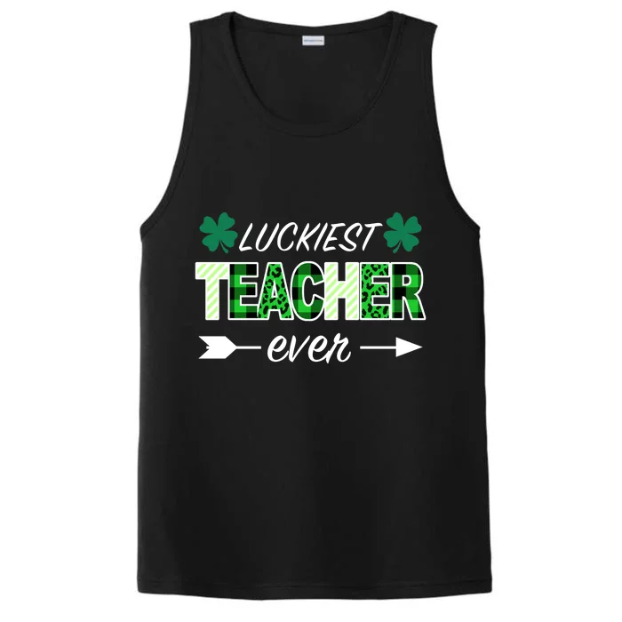 Luckiest Teacher Ever Performance Tank