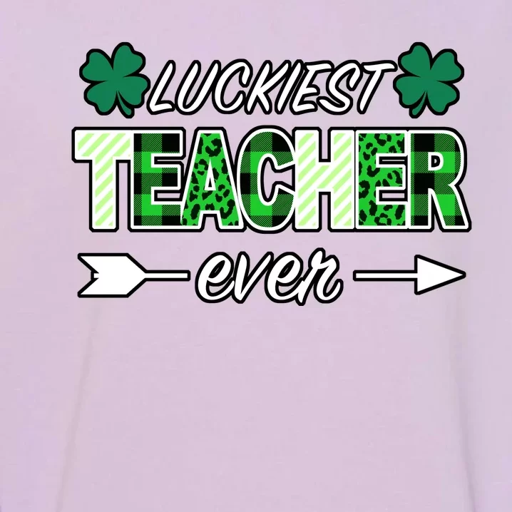 Luckiest Teacher Ever Garment-Dyed Sweatshirt