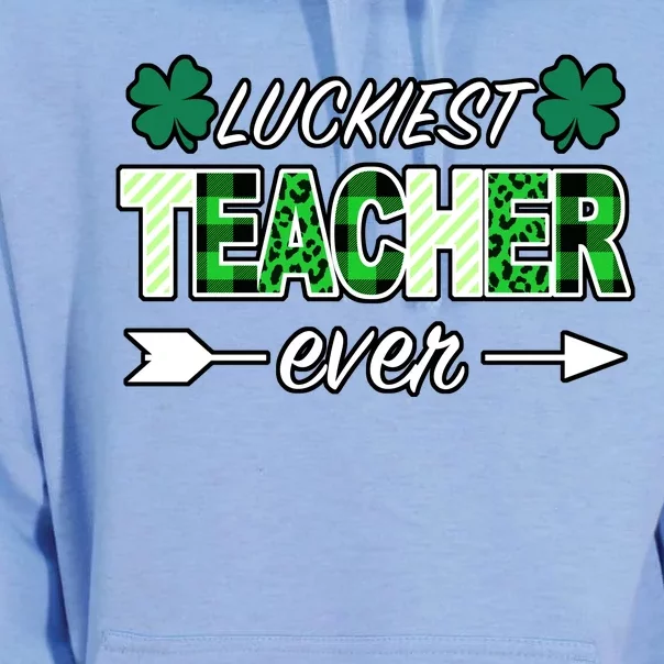 Luckiest Teacher Ever Unisex Surf Hoodie