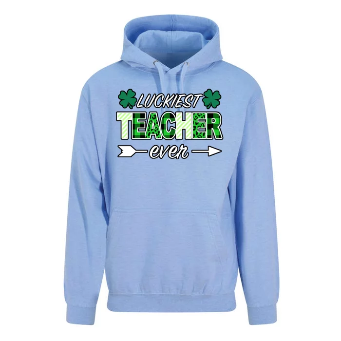 Luckiest Teacher Ever Unisex Surf Hoodie