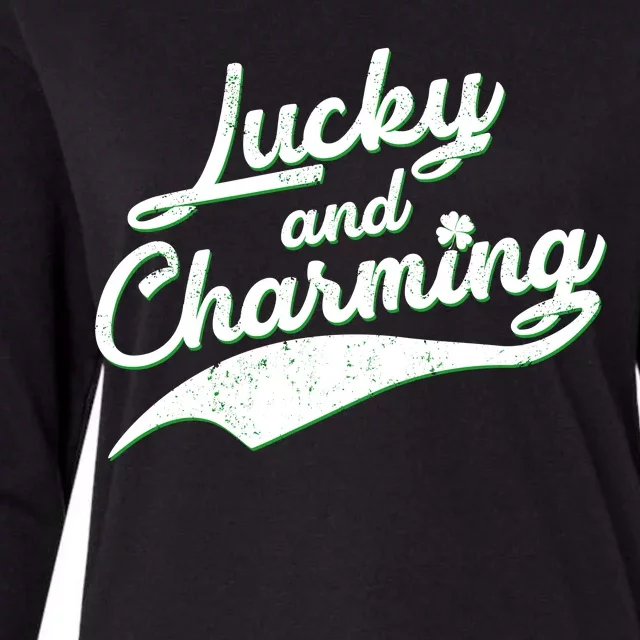 Lucky and Charming St Patrick's Day Womens Cotton Relaxed Long Sleeve T-Shirt