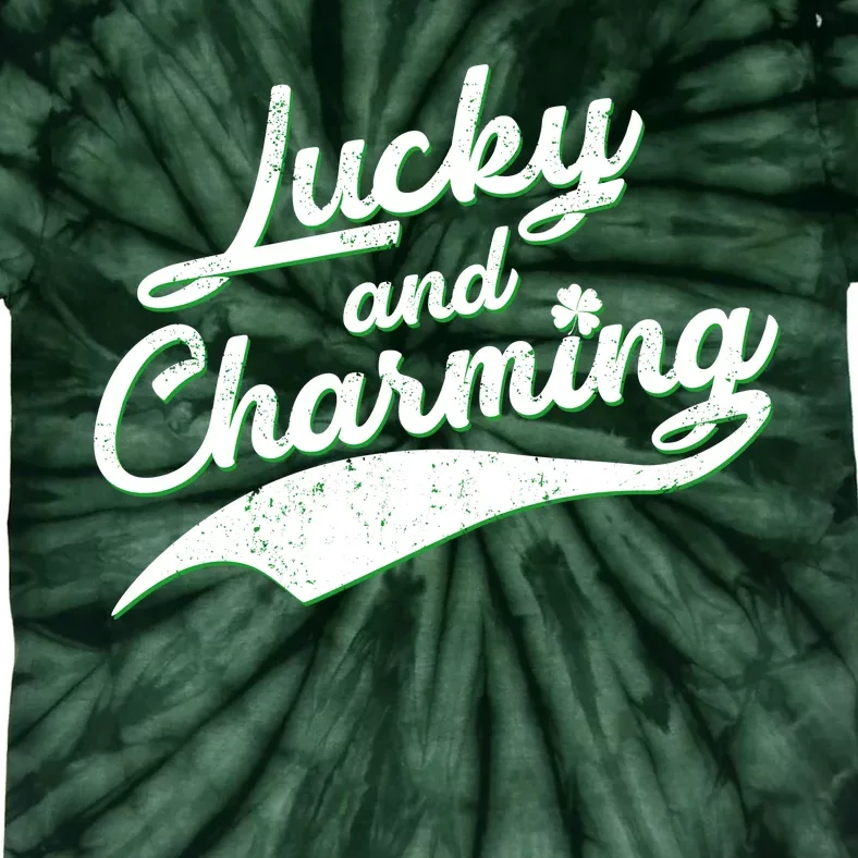 Lucky and Charming St Patrick's Day Tie-Dye T-Shirt