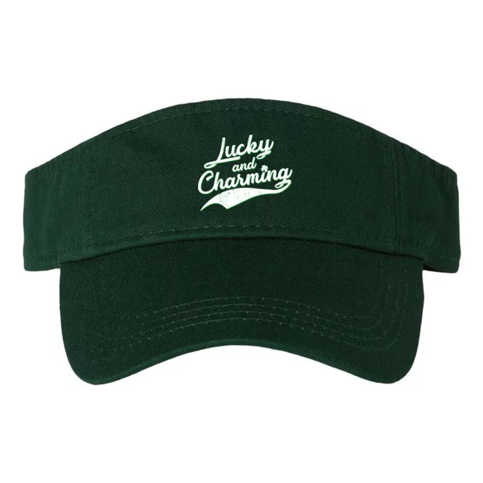 Lucky and Charming St Patrick's Day Valucap Bio-Washed Visor