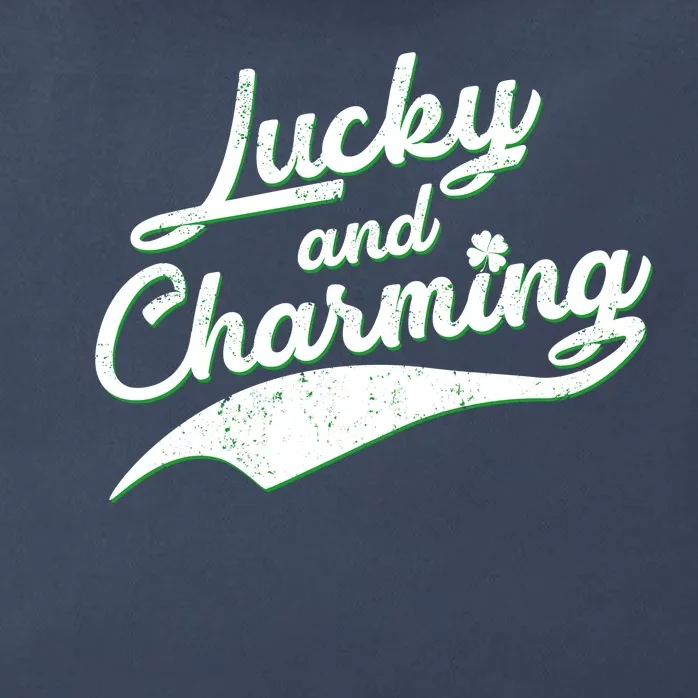 Lucky and Charming St Patrick's Day Zip Tote Bag