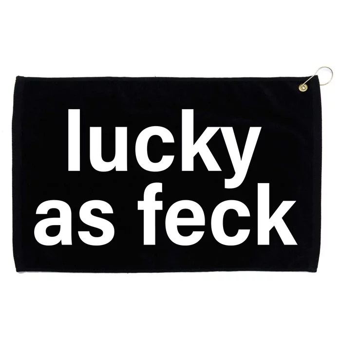 Lucky As Feck Grommeted Golf Towel