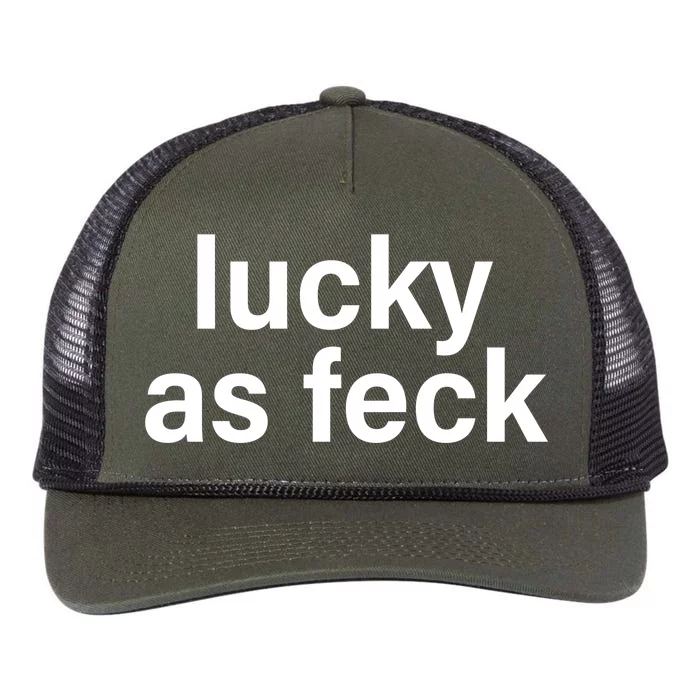 Lucky As Feck Retro Rope Trucker Hat Cap