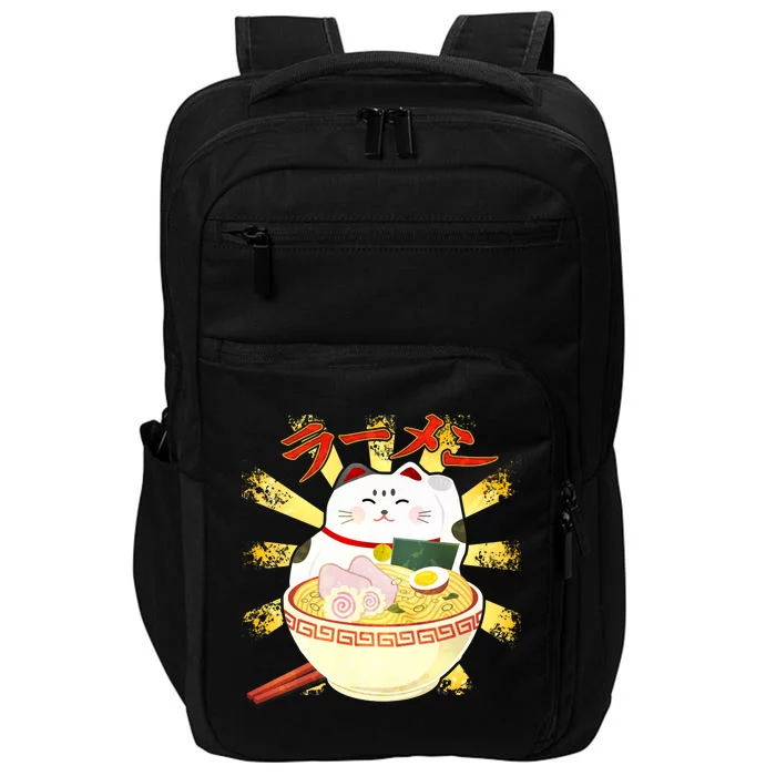 Lucky Cat Ramen Japanese Impact Tech Backpack