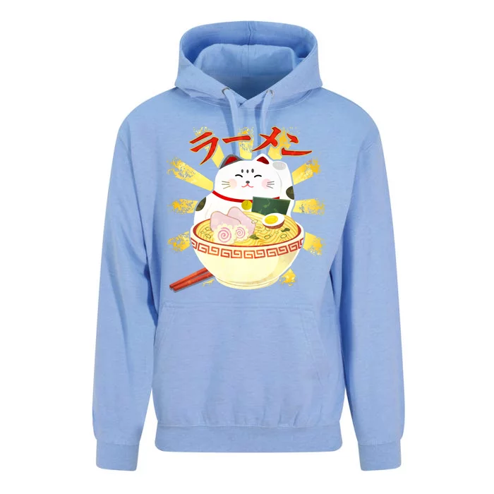 Lucky Cat Ramen Japanese Unisex Surf Hoodie