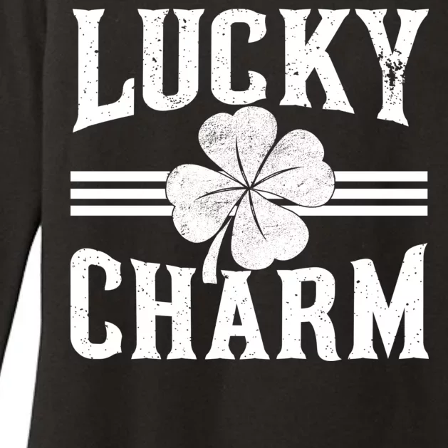 Lucky Charm Clover Womens CVC Long Sleeve Shirt