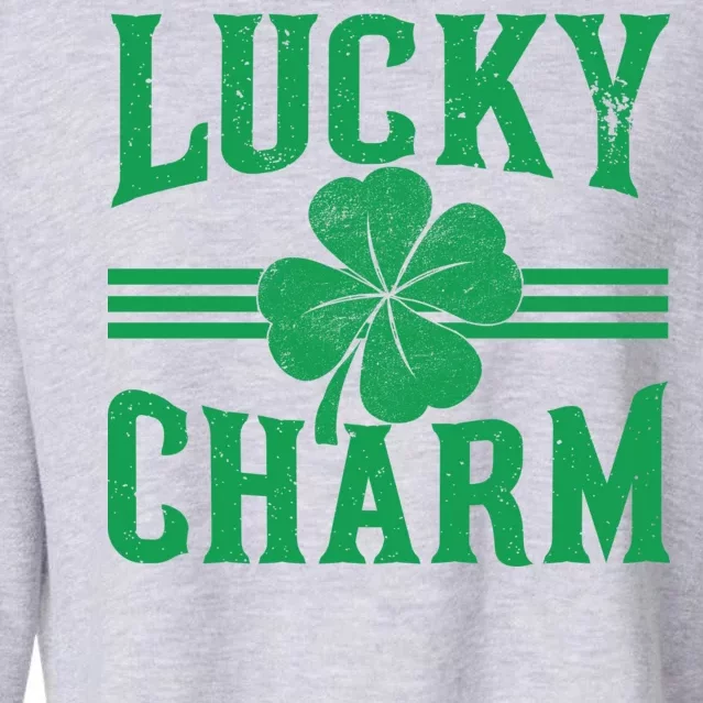 Lucky Charm Clover Cropped Pullover Crew