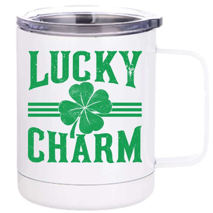 Lucky Charm Clover Front & Back 12oz Stainless Steel Tumbler Cup