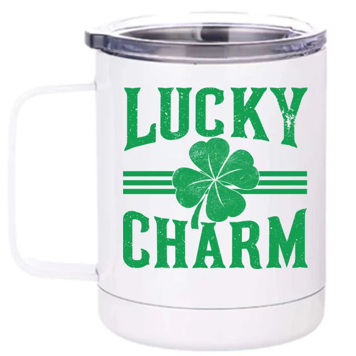 Lucky Charm Clover Front & Back 12oz Stainless Steel Tumbler Cup