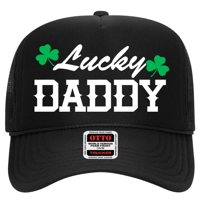 Lucky Daddy High Crown Mesh Trucker Hat