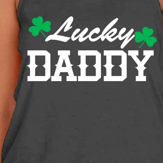 Lucky Daddy Women's Knotted Racerback Tank