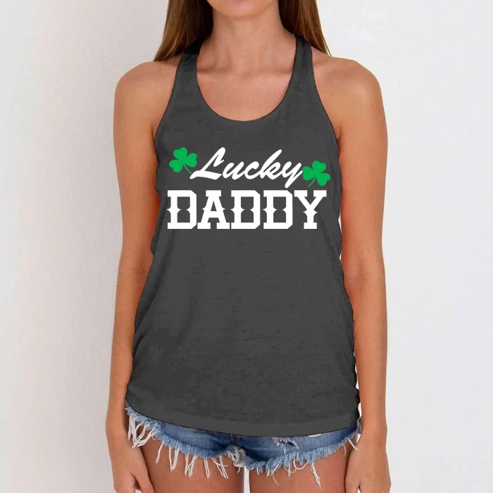 Lucky Daddy Women's Knotted Racerback Tank