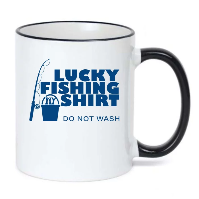 Lucky Fishing Black Color Changing Mug