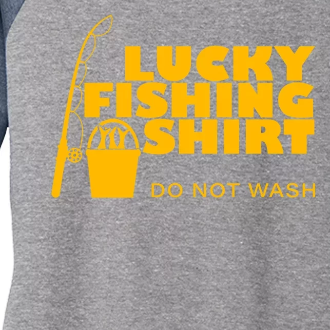 Lucky Fishing Women's Tri-Blend 3/4-Sleeve Raglan Shirt