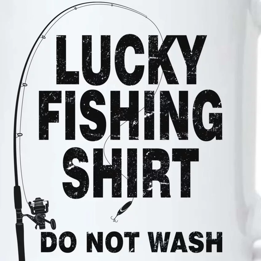 Lucky Fishing Shirt Do Not Wash Black Color Changing Mug