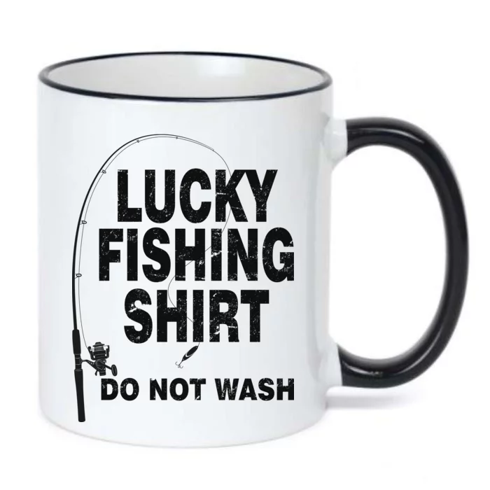 Lucky Fishing Shirt Do Not Wash Black Color Changing Mug