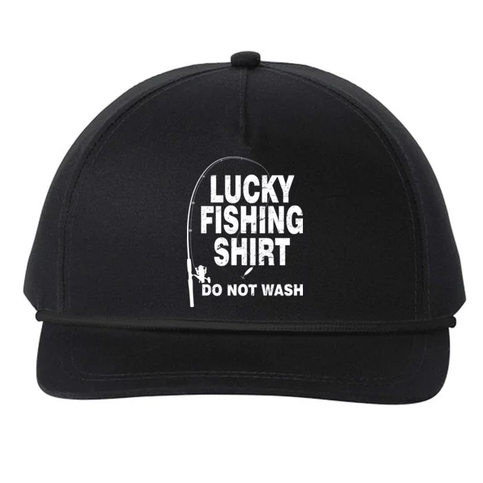 Lucky Fishing Shirt Do Not Wash Snapback Five-Panel Rope Hat