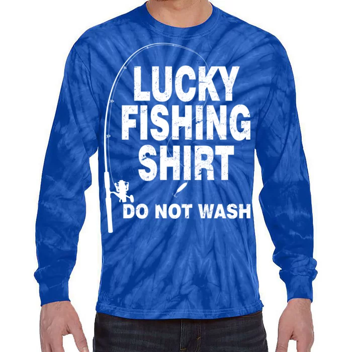 Lucky Fishing Shirt Do Not Wash Tie-Dye Long Sleeve Shirt