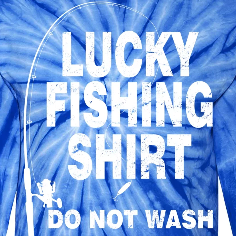 Lucky Fishing Shirt Do Not Wash Tie-Dye Long Sleeve Shirt