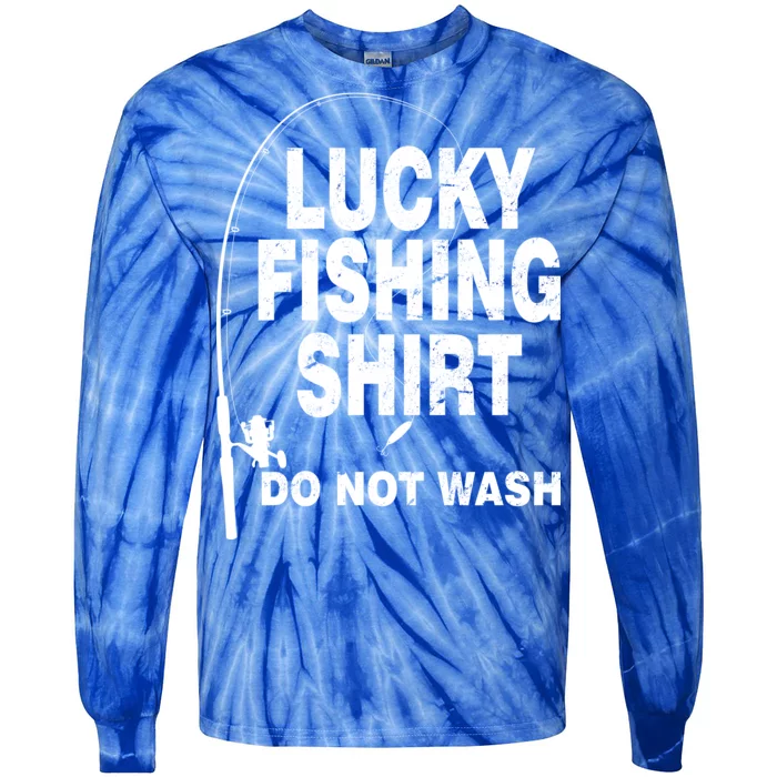 Lucky Fishing Shirt Do Not Wash Tie-Dye Long Sleeve Shirt