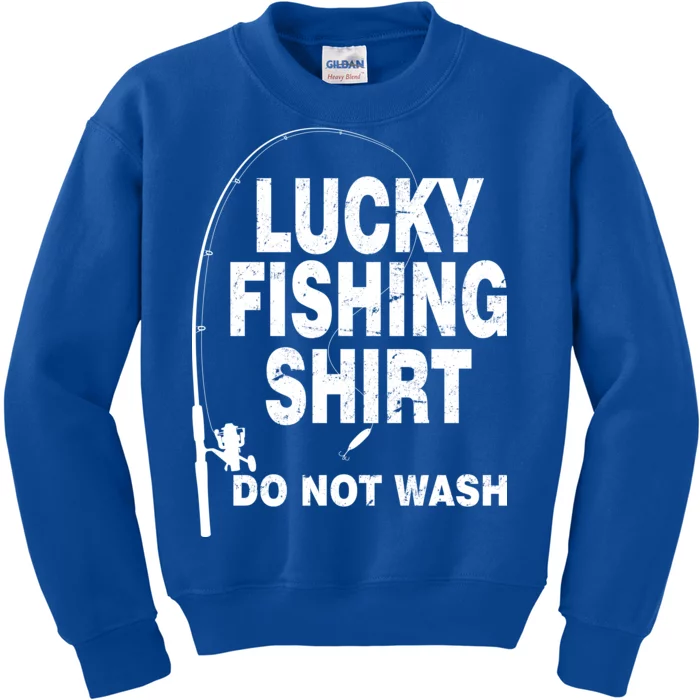 Lucky Fishing Shirt Do Not Wash Kids Sweatshirt