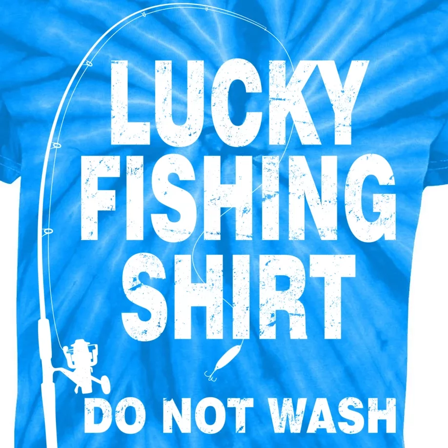 Lucky Fishing Shirt Do Not Wash Kids Tie-Dye T-Shirt