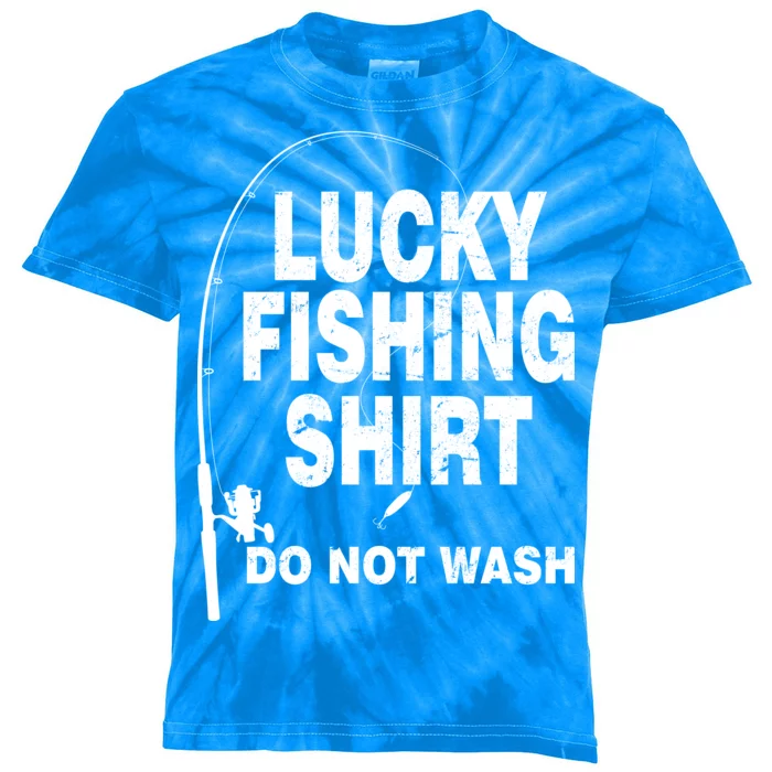 Lucky Fishing Shirt Do Not Wash Kids Tie-Dye T-Shirt