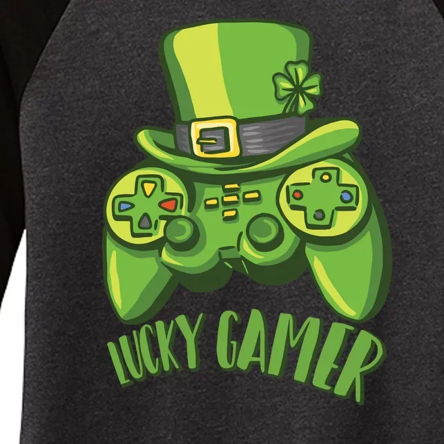 Lucky Gamer Women's Tri-Blend 3/4-Sleeve Raglan Shirt