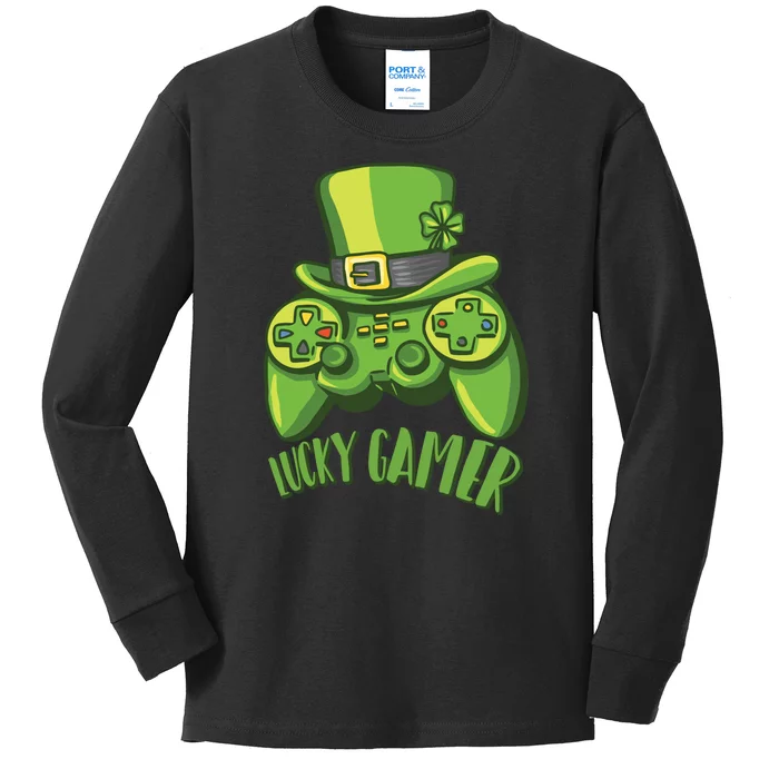 Lucky Gamer Kids Long Sleeve Shirt