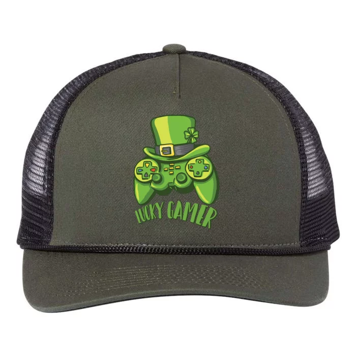 Lucky Gamer Retro Rope Trucker Hat Cap