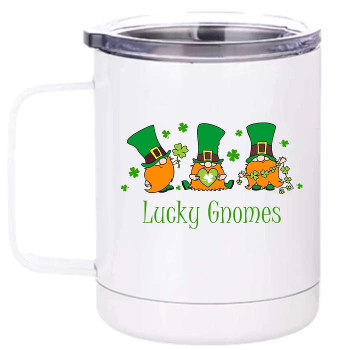 Lucky Gnomes Front & Back 12oz Stainless Steel Tumbler Cup