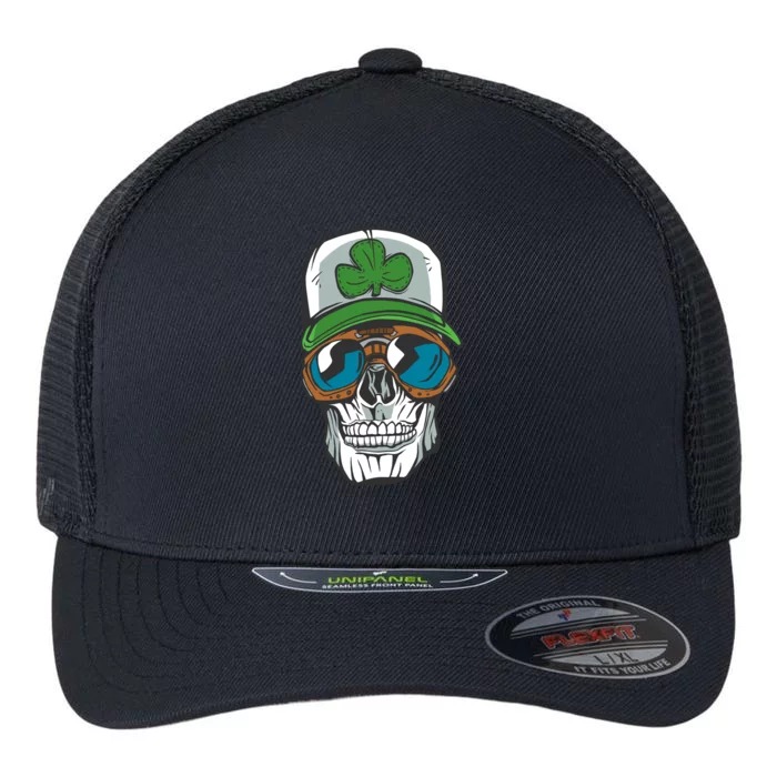 Lucky Irish Skull Flexfit Unipanel Trucker Cap