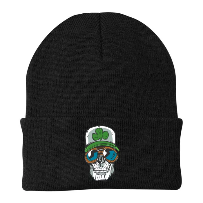 Lucky Irish Skull Knit Cap Winter Beanie