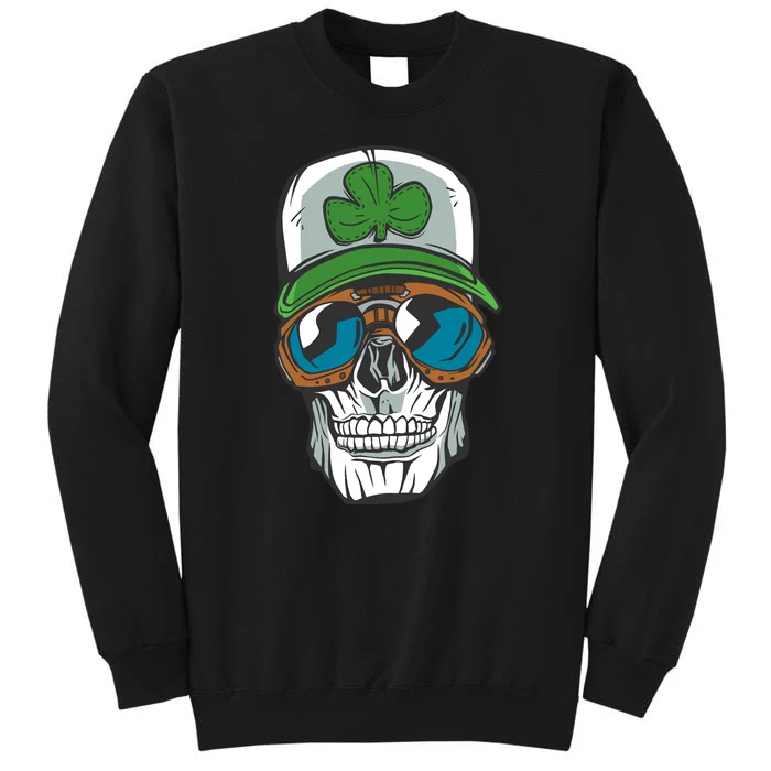 Lucky Irish Skull Tall Sweatshirt