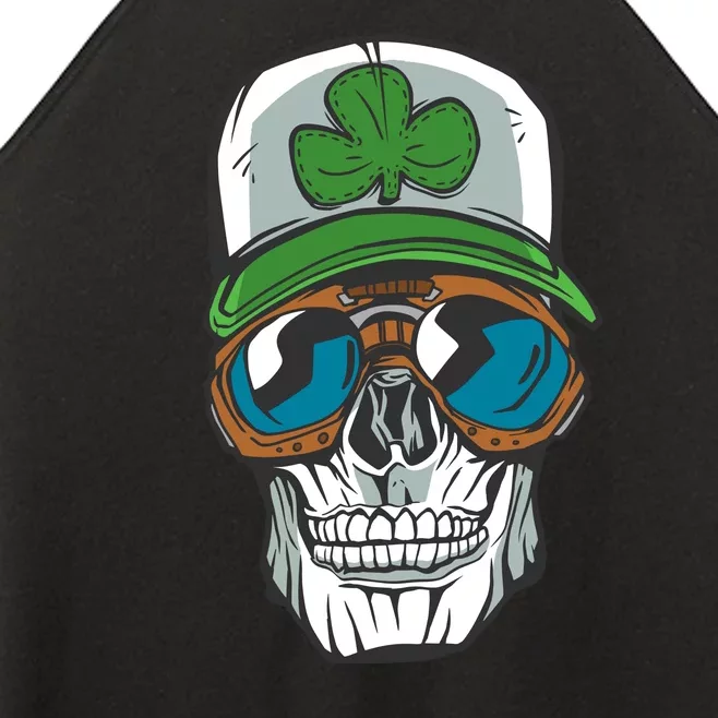 Lucky Irish Skull Women’s Perfect Tri Rocker Tank