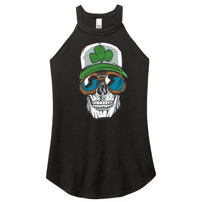 Lucky Irish Skull Women’s Perfect Tri Rocker Tank