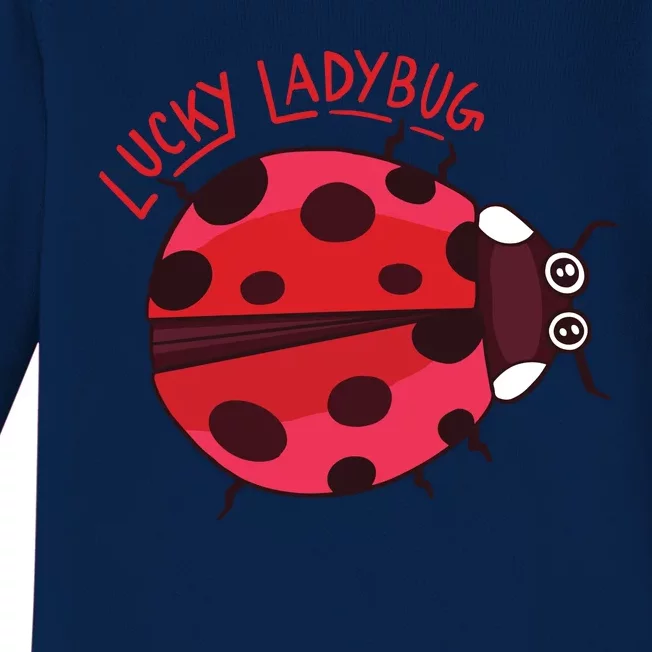 Lucky Ladybug Baby Long Sleeve Bodysuit