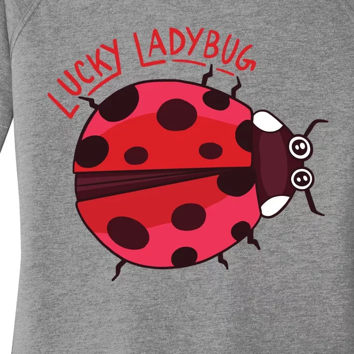 Lucky Ladybug Women's Perfect Tri Tunic Long Sleeve Shirt