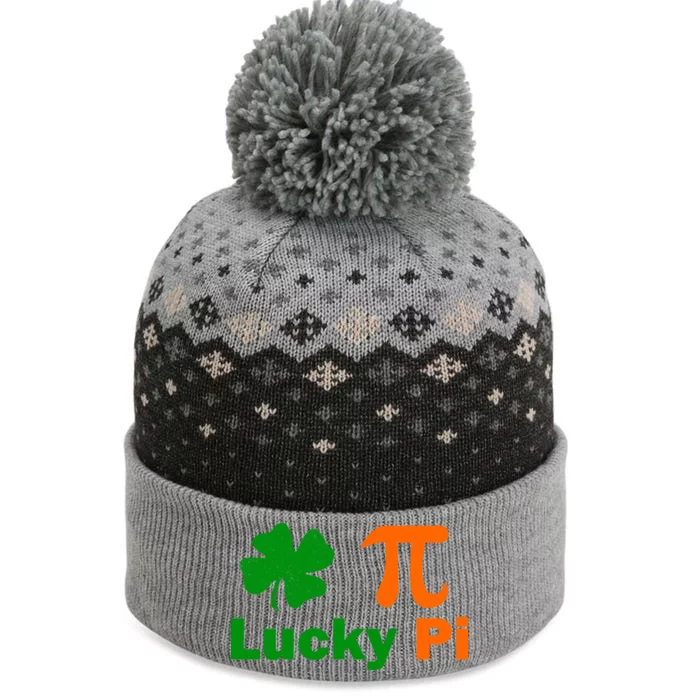 Lucky Pi St. Patrick's Day Clover The Baniff Cuffed Pom Beanie