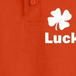 Lucky Pi St. Patrick's Day Clover Dry Zone Grid Performance Polo